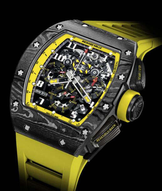 Replica Richard Mille RM 011 Flyback Chronograph Yellow Storm Watch